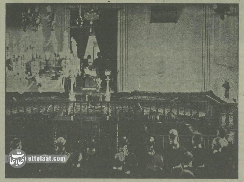 عکسهای افتتاح مجلس شورای ملی با حضور رضاشاه در سال ۱۳۱۴