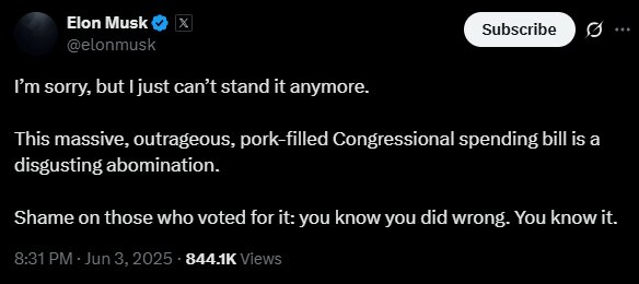 حمله ایلان ماسک به ترامپ: این اقدام شرمآور است!