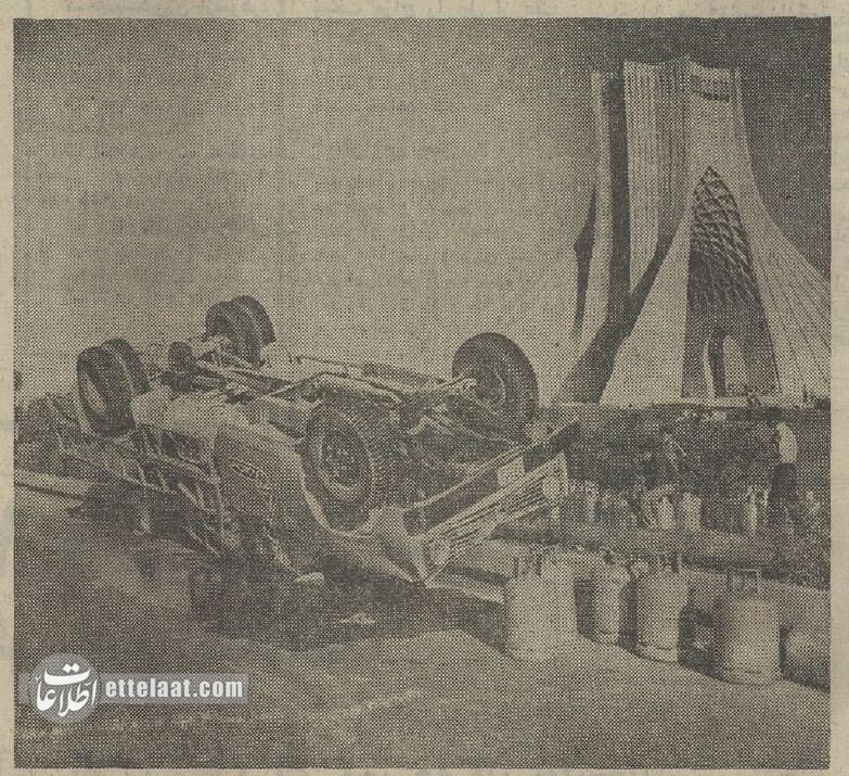 گزارش تصویری از تصادفات عجیب در تهران ۴۰ سال پیش!