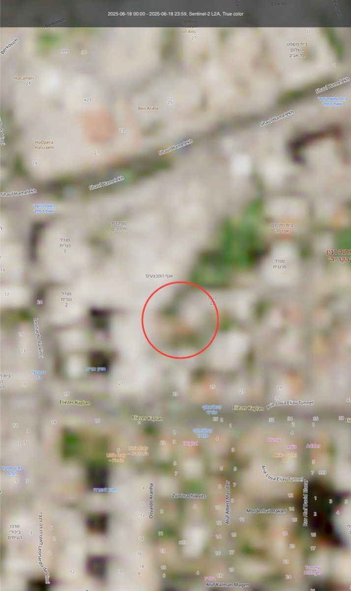 تصاویر ماهواره‌ای از تخریب اداره اطلاعات نظامی اسرائیل!