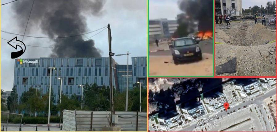 موشک ایرانی مایکروسافت در بئرالسبع را نابود کرد +عکس