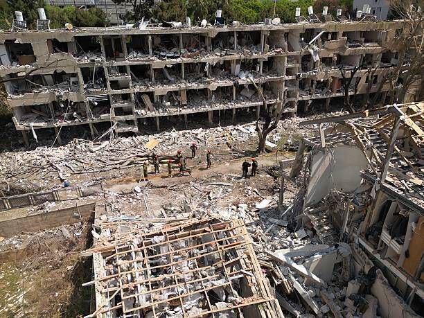 مرکز فوق سری صهیونیستها به تلی از خاک تبدیل شد + عکس