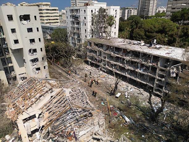 مرکز فوق سری صهیونیستها به تلی از خاک تبدیل شد + عکس