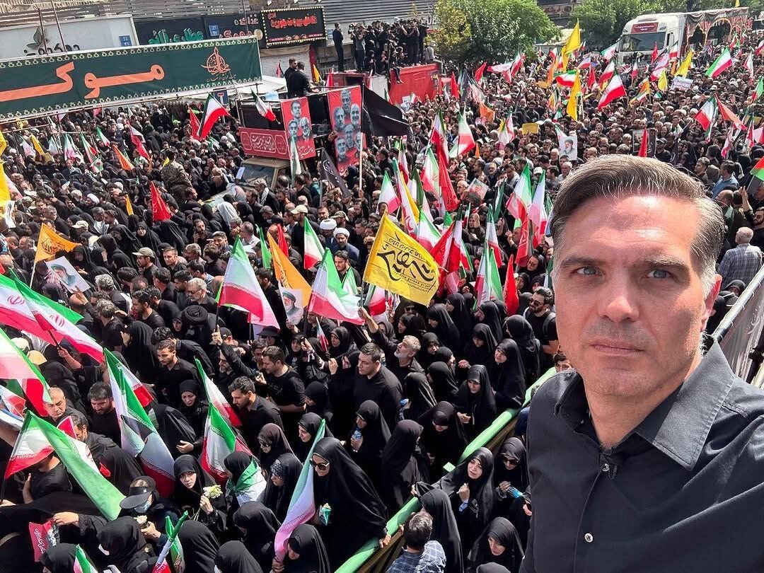 تصویر خبرنگار سی‌ان‌ان از مردم تهران در مراسم تشییع شهدای حمله اسرائیل به ایران