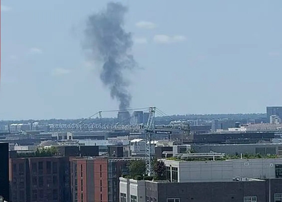 یک خودرو مرموز در واشنگتن منفجر شد +عکس