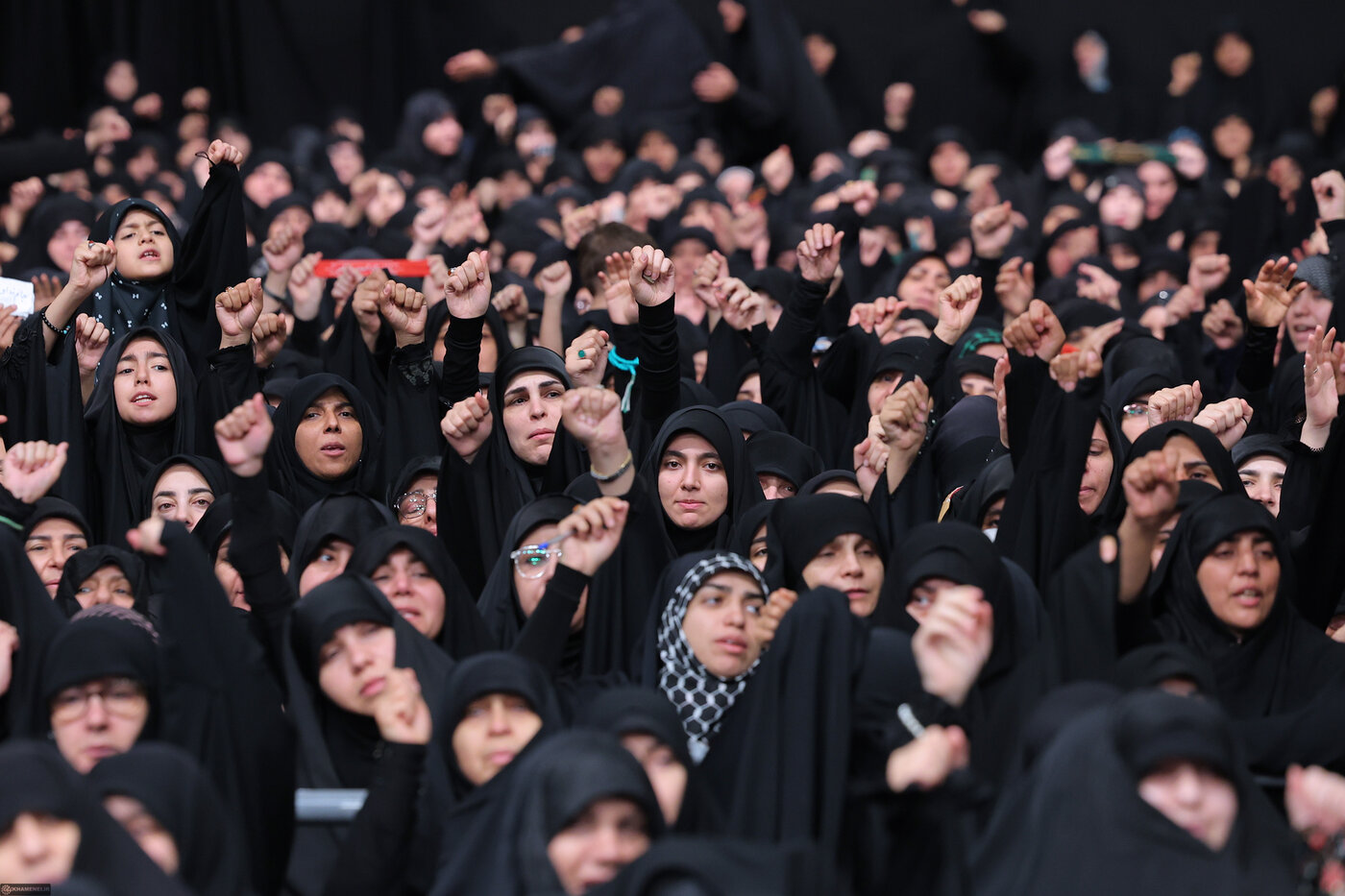 عکسی از مراسم عزاداری محرم بیت رهبری