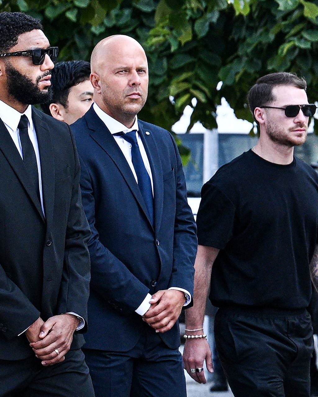 اسلوت در مراسم خاکسپاری دیگو ژوتا