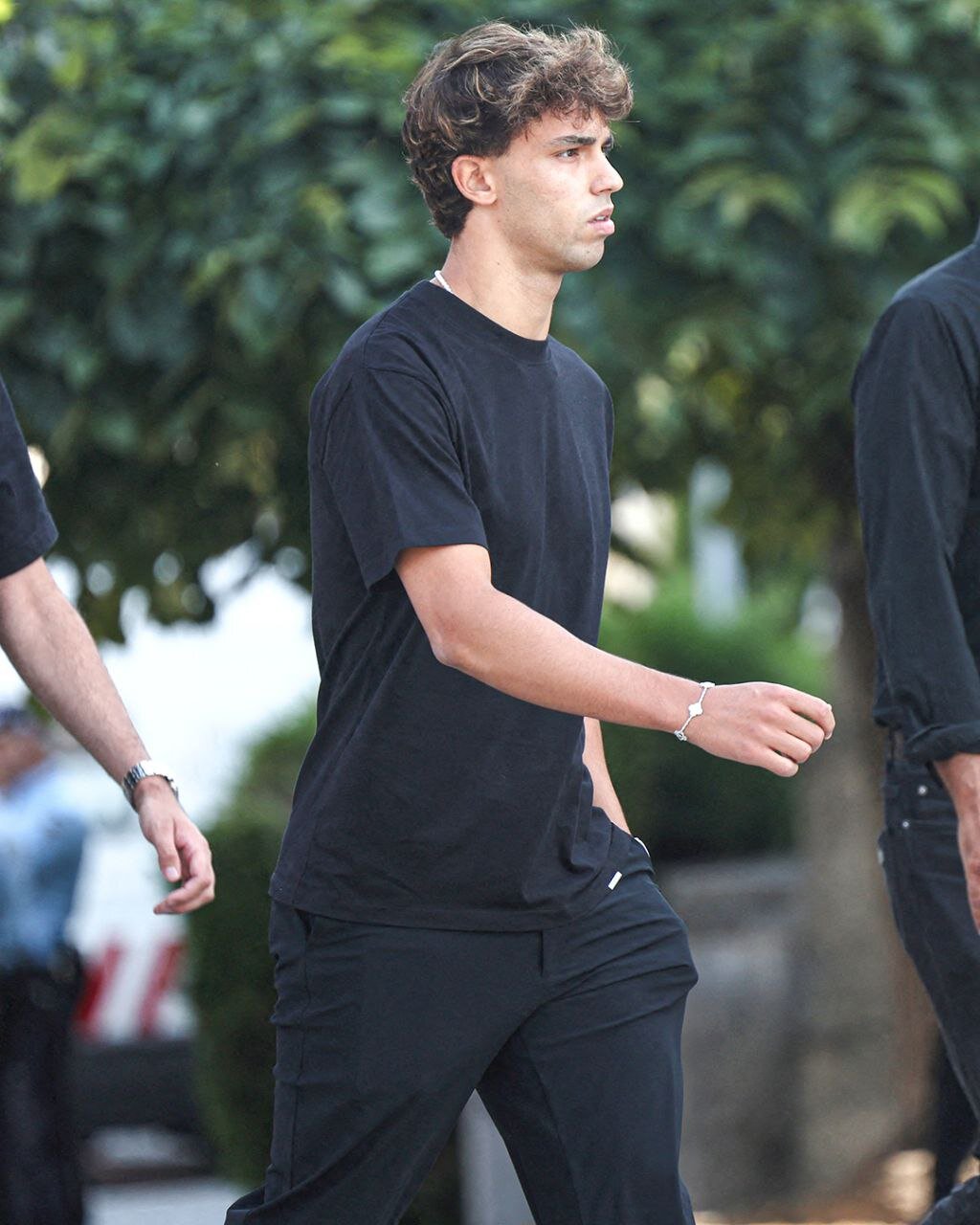 ژائو فیلیکس در مراسم خاکسپاری دیگو ژوتا