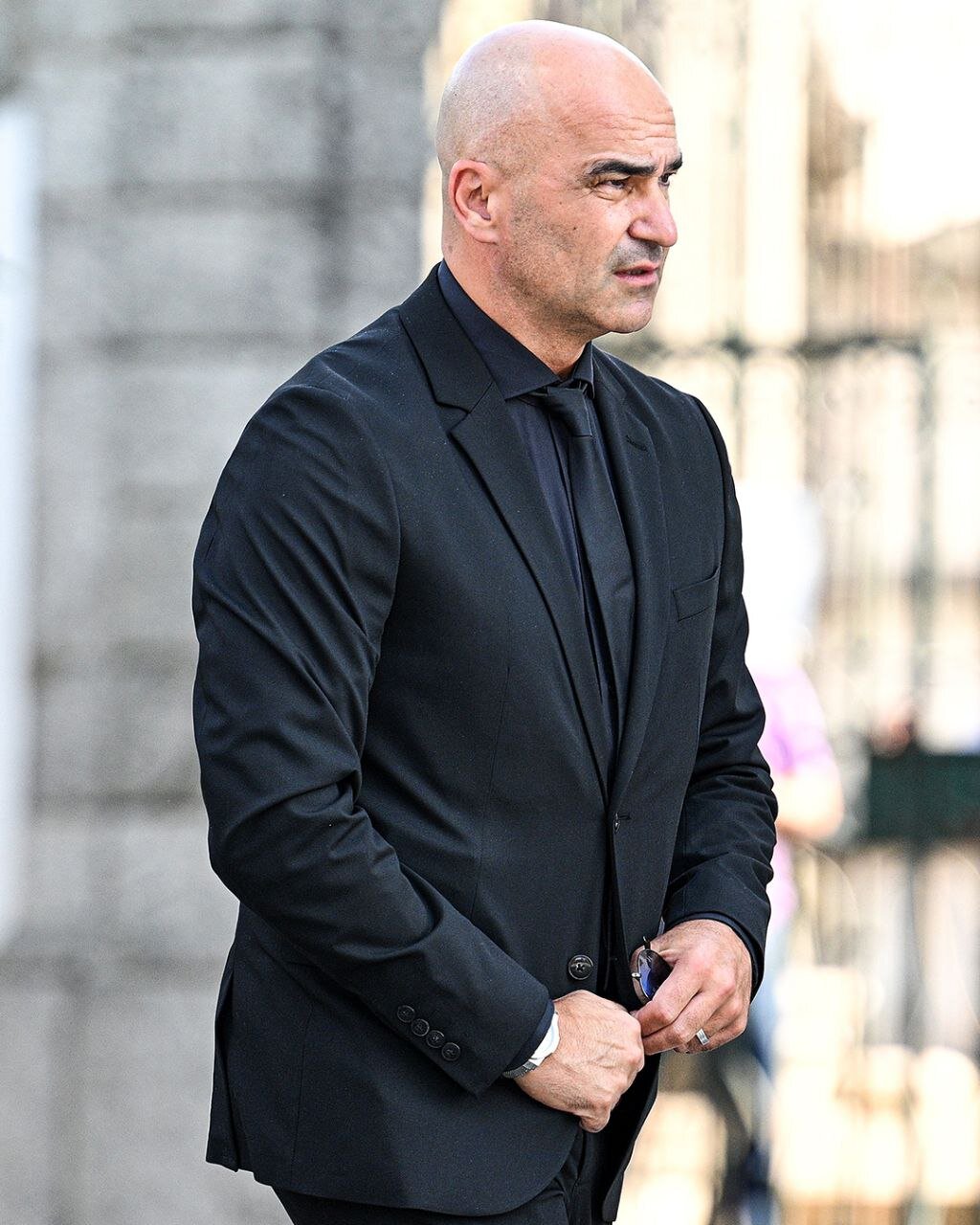 روبرتو مارتینز در مراسم خاکسپاری دیگو ژوتا