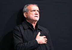 ویدیویی از حضور پزشکیان در عزاداری اوچ توکان اردبیل وایرال شد