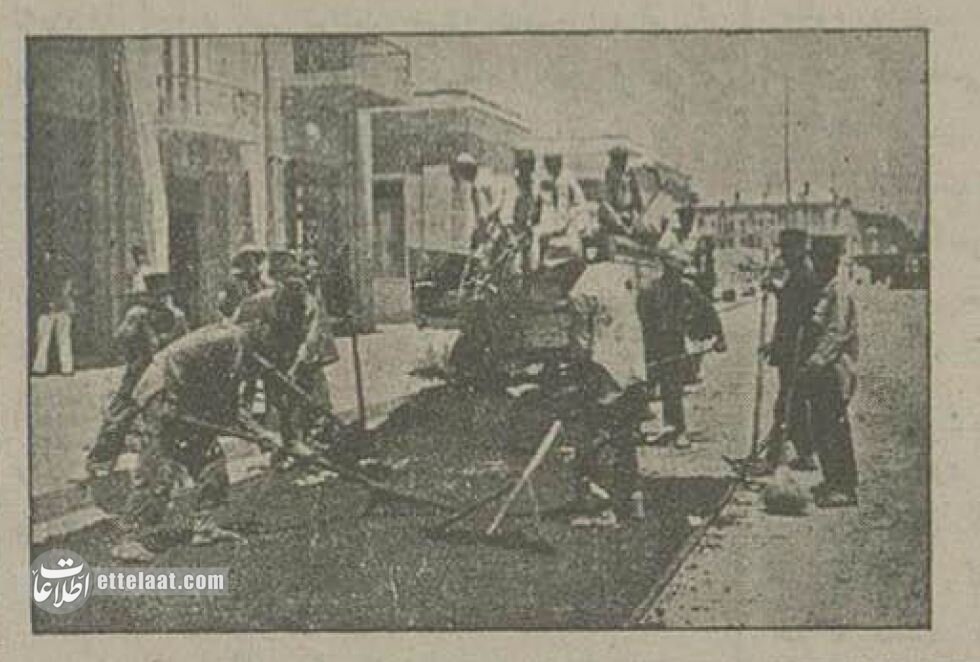 عکس‌های تاریخی از نخستین خیابان‌های تهران که آسفالت شدند