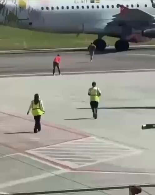 لحظه دلخراش مرگ کارگر ۳۵ساله در فرودگاه +ویدیو