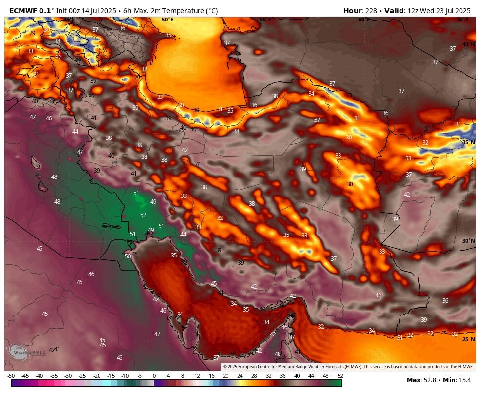 هشدار جدی: گرمای جهنمی در راه است/ مرداد ۱۴۰۴ سوزان آغاز میشود +نقشه