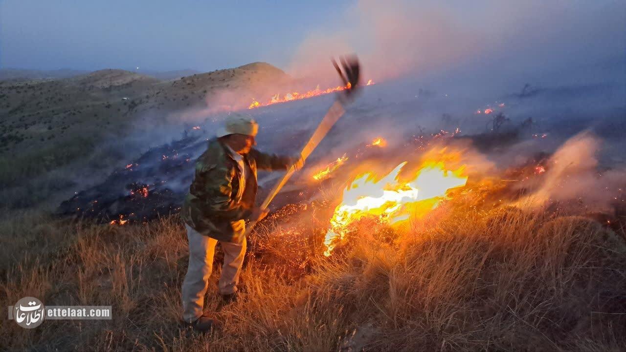 آتش سوزی در مراتع درگز