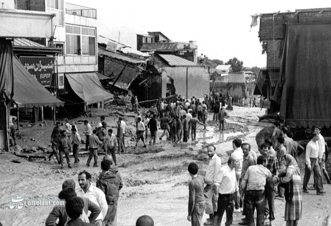 تصاویر سیلی که تجریش را با خود برد!