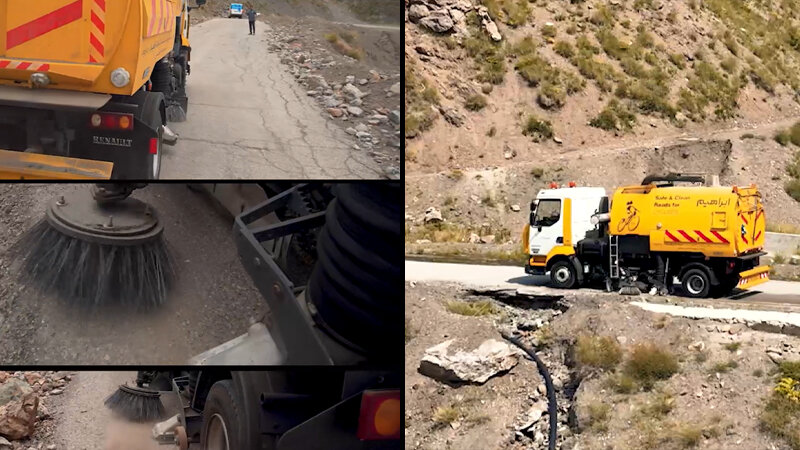 روند پاکسازی پاکسازی مسیر دوچرخه سواری دربندسر–دیزین