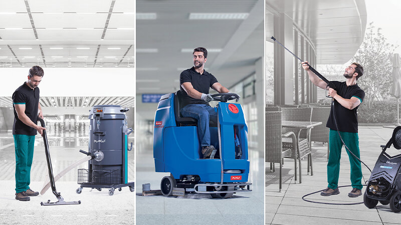 تجهیزات نظافتی شرکت ابراهیم