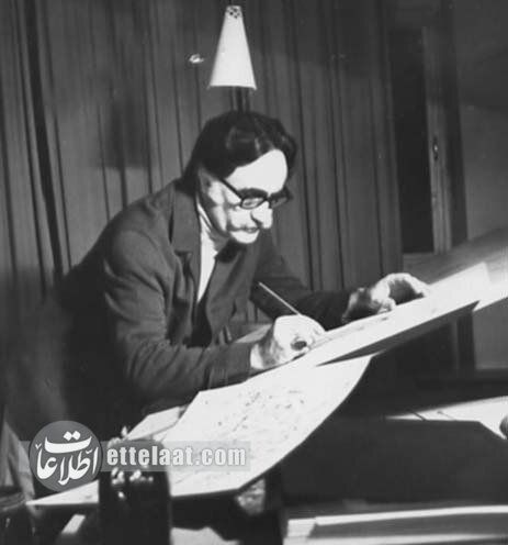 عکس‌های دیده نشده از استاد فرشچیان در سال ۱۳۵۵