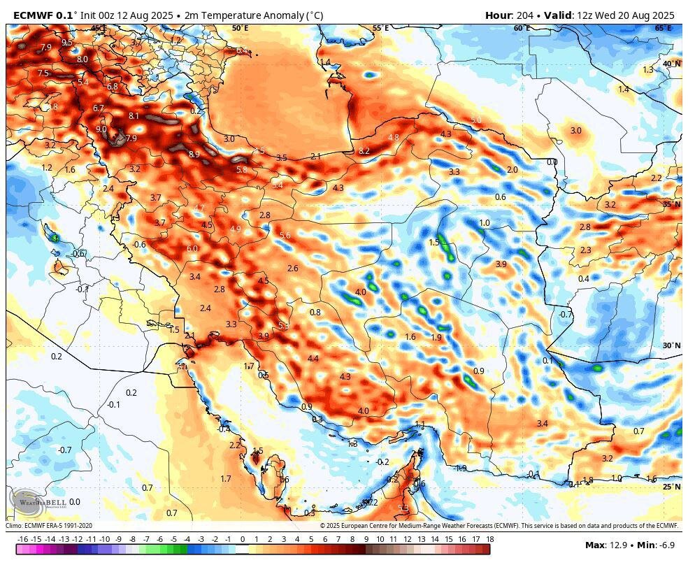 مدل هواشناسی ECMWF
