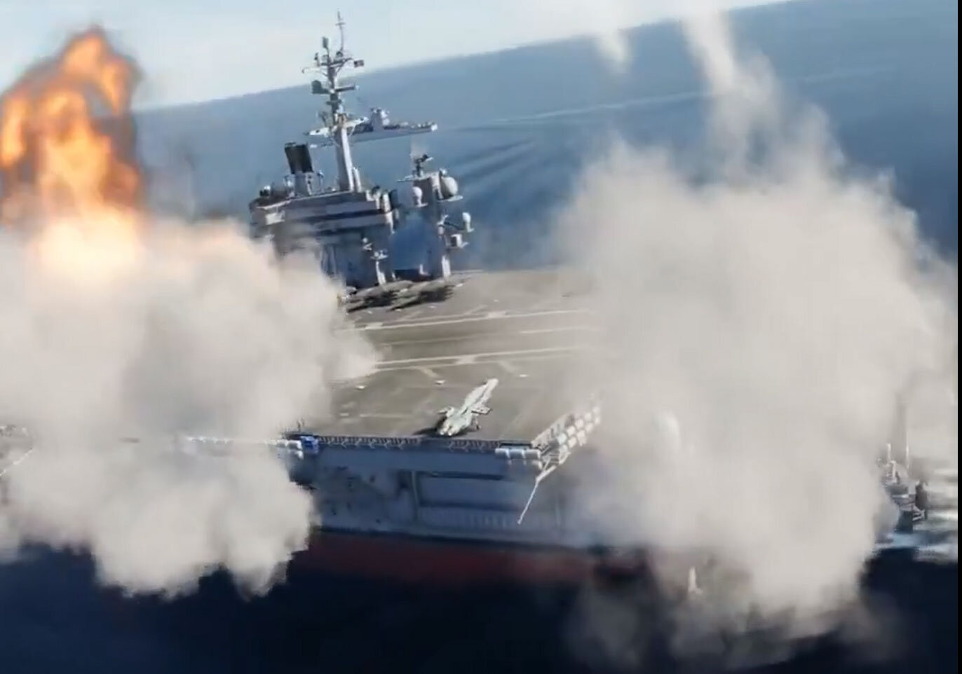 شبیه‌سازی کامپیوتری نابودی ناوهای آمریکا در سواحل چین +ویدیو
