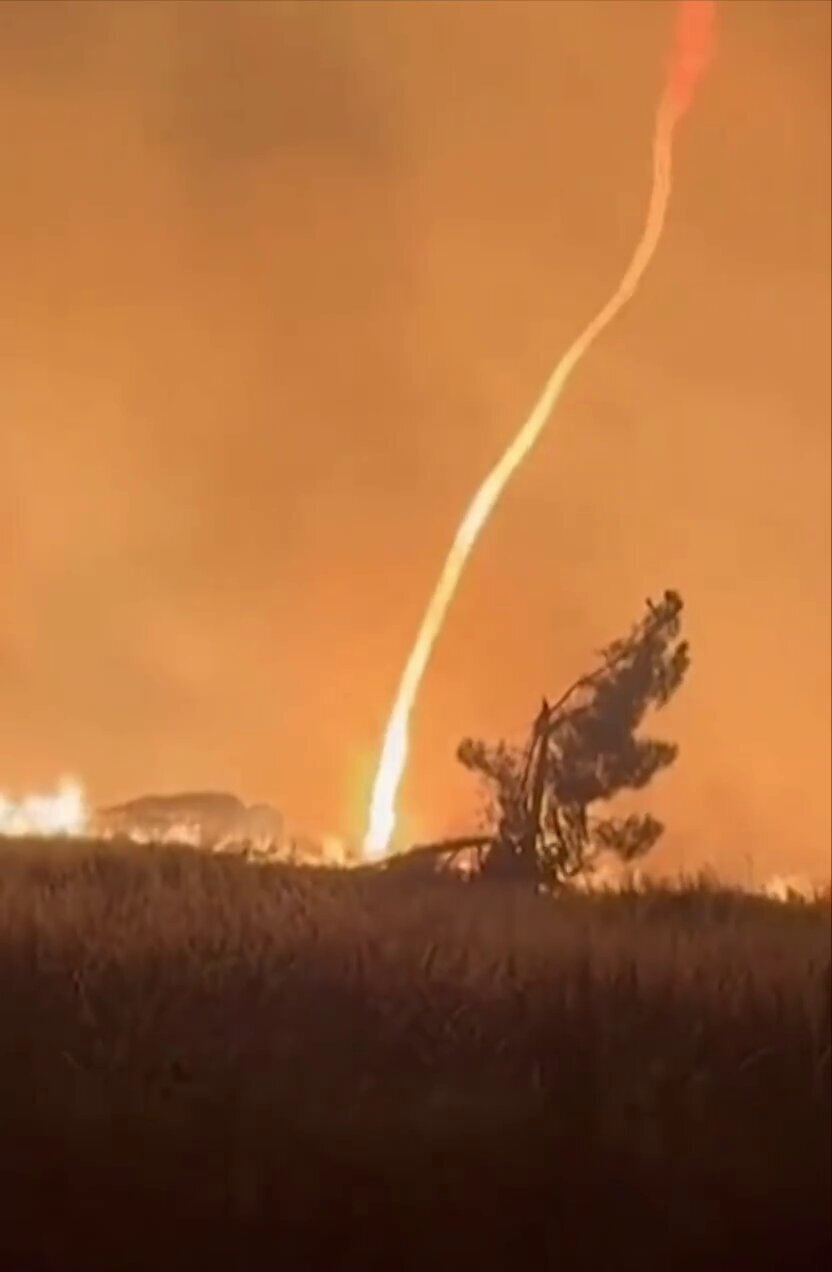 گردباد آتشین پرتغال را دربرگرفت + ویدیو