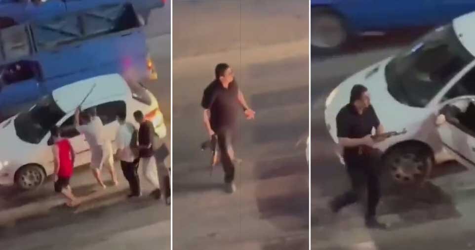 تیراندازی و درگیری با اسلحه در خیابان‌های چالوس +ویدیو