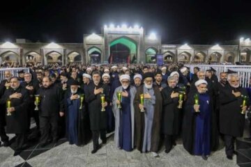 برگزاری آیین سنتی خطبه خوانی در شب شهادت امام رضا(ع) +ویدئو