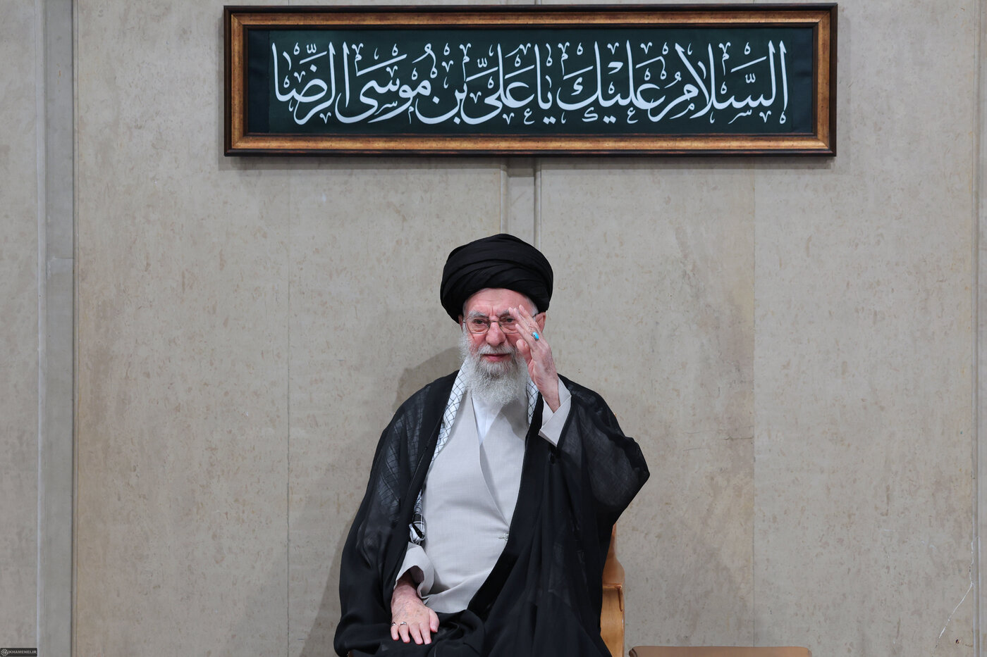 مراسم عزاداری شهادت امام رضا(ع) در بیت رهبری