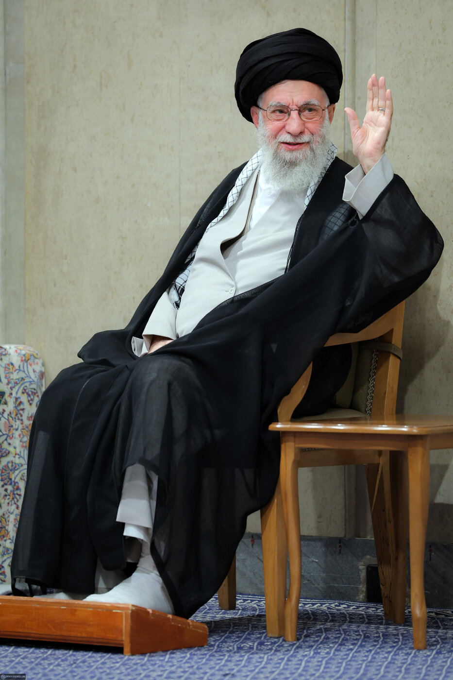 مراسم عزاداری شهادت امام رضا(ع) در بیت رهبری