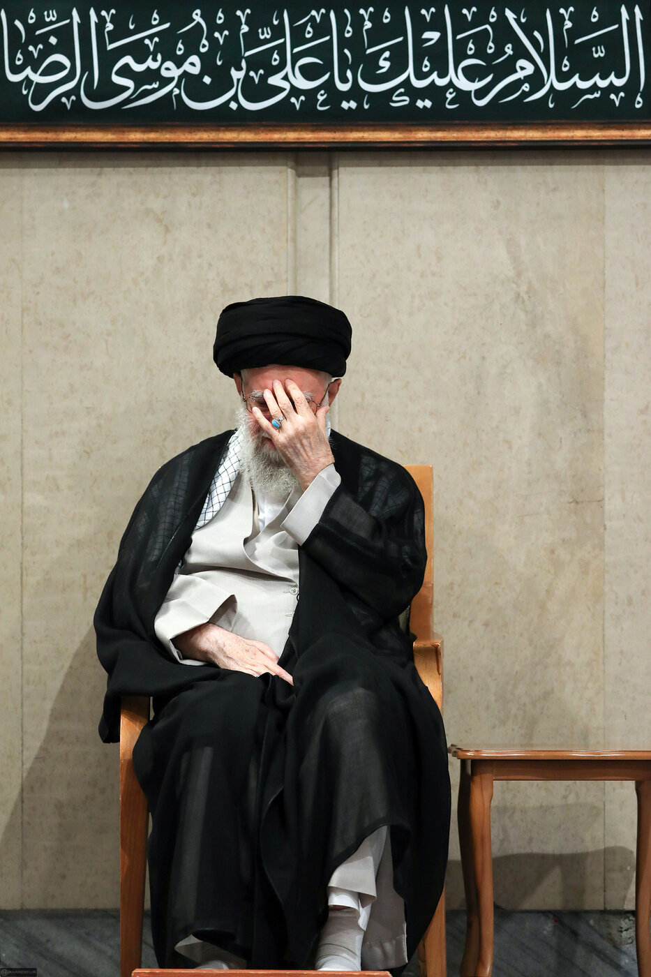 مراسم عزاداری شهادت امام رضا(ع) در بیت رهبری