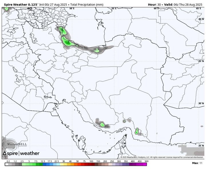 ۵ استان کشور برای بارش باران آماده باشند +هواشناسی ۵ روز آینده و نقشه