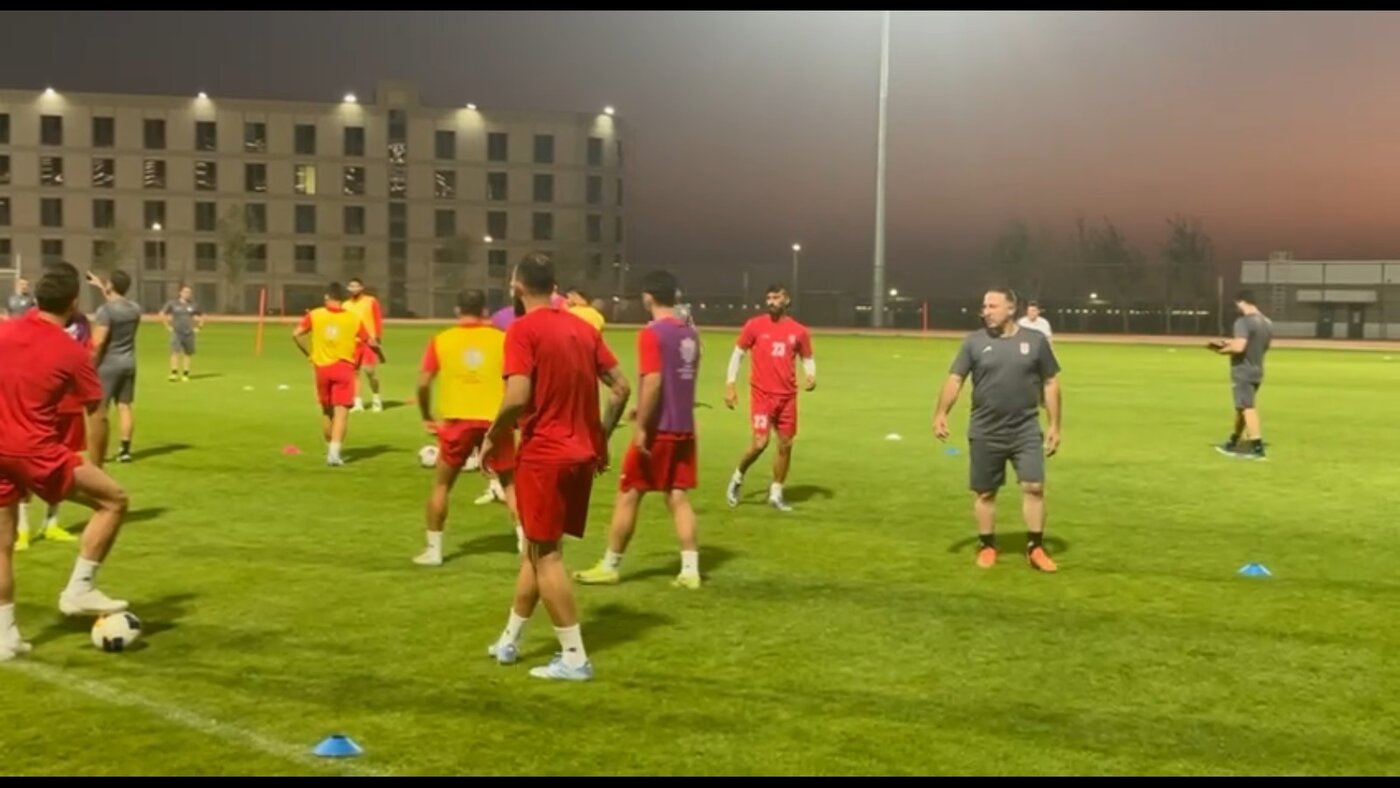 تمرین تیم ملی فوتبال ایران