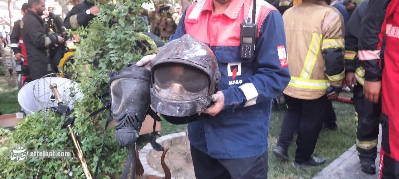 عکس آتشنشان جوانی که امروز در حین عملیات شهید شد
