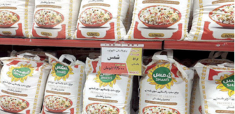 قیمت برنج پاکستانی ۲ برابر هندی شد