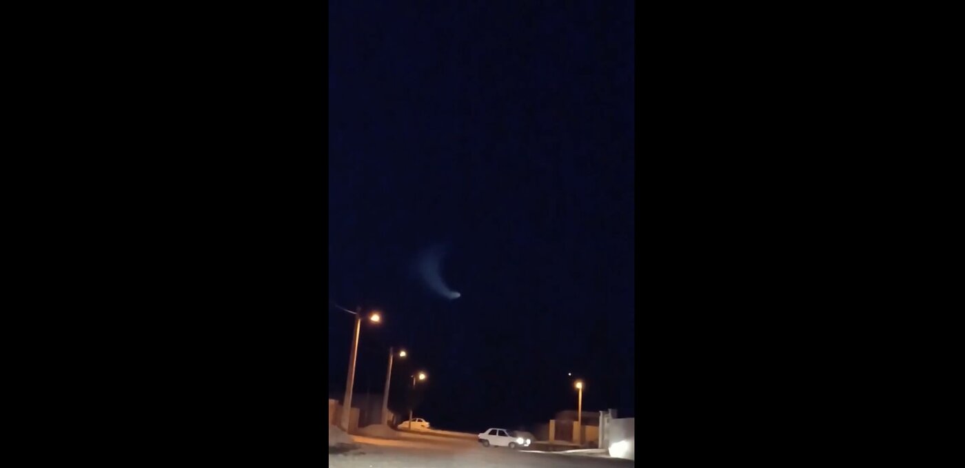 تکلیف جسم نورانی در آسمان ایران روشن شد: موشک بالستیک! +ویدیو