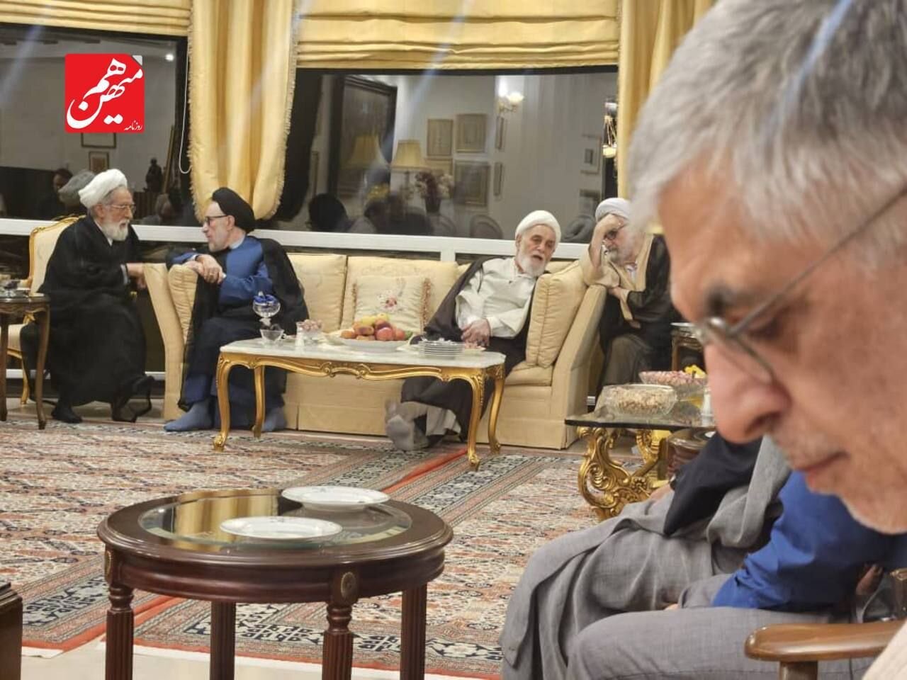 مهدی کروبی و محمد خاتمی در منزل کرباسچی