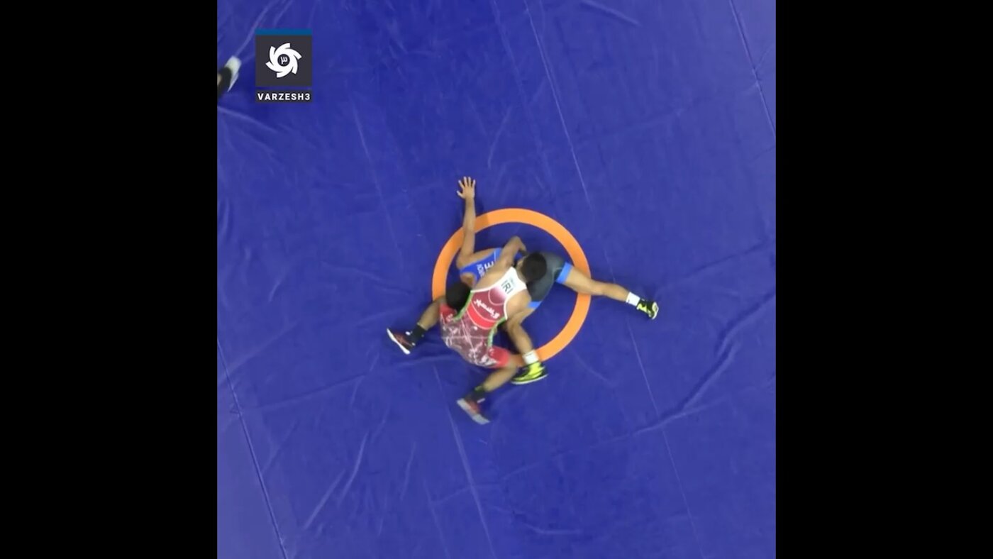 مبارزه سعید اسماعیلی با حریف آذربایجانی در فینال مسابقات جهانی زاگرب +ویدیو