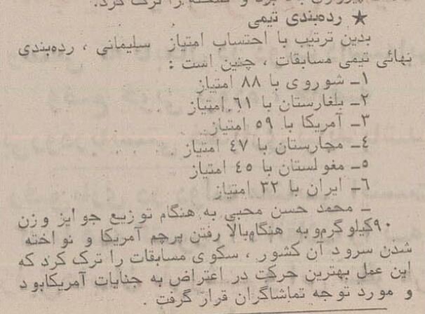 کشتی‌گیر ایرانی هنگام پخش سرود آمریکا از روی سکو پایین آمد +عکس