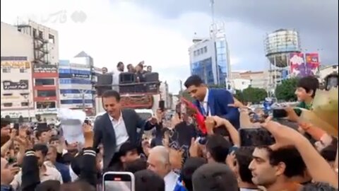 استقبال باشکوه از ساروی در شهر آمل +ویدیو