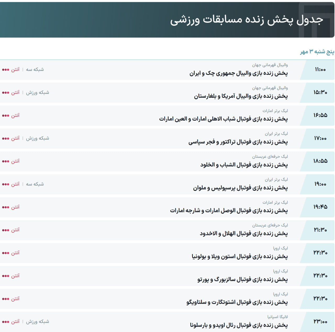 پخش زنده و ساعت بازی پرسپولیس و ملوان