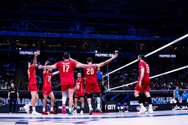 زمان بازی والیبال ایران و چک در یک چهارم نهایی قهرمانی جهان