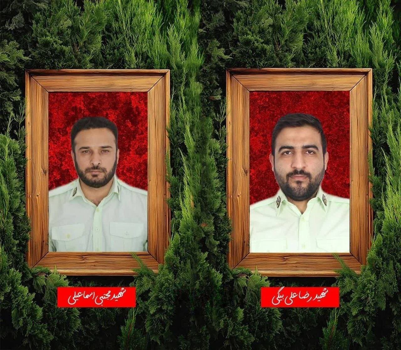 انتشار تصویر ۲ مامور پلیس که امروز در استان مرکزی به شهادت رسیدند