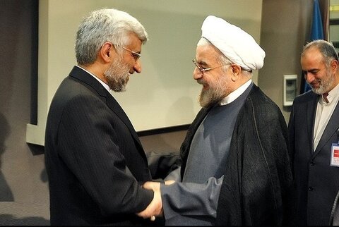 مناظره حسن روحانی و سعید جلیلی؛ مردم باید بدانند «خادم» و «خائن» کیست!