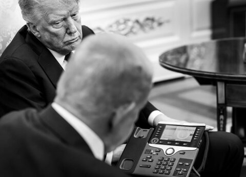 کاخ سفید تصاویر عذرخواهی نتانیاهو از قطر را منتشر کرد