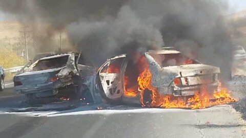 تصادف وحشتناک جان یک نوزاد را گرفت؛ وضعیت هشت نفر وخیم است +ویدیو