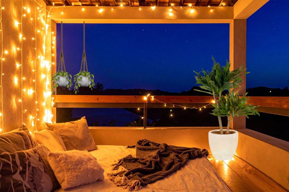 نورپردازی بالکن کوچک