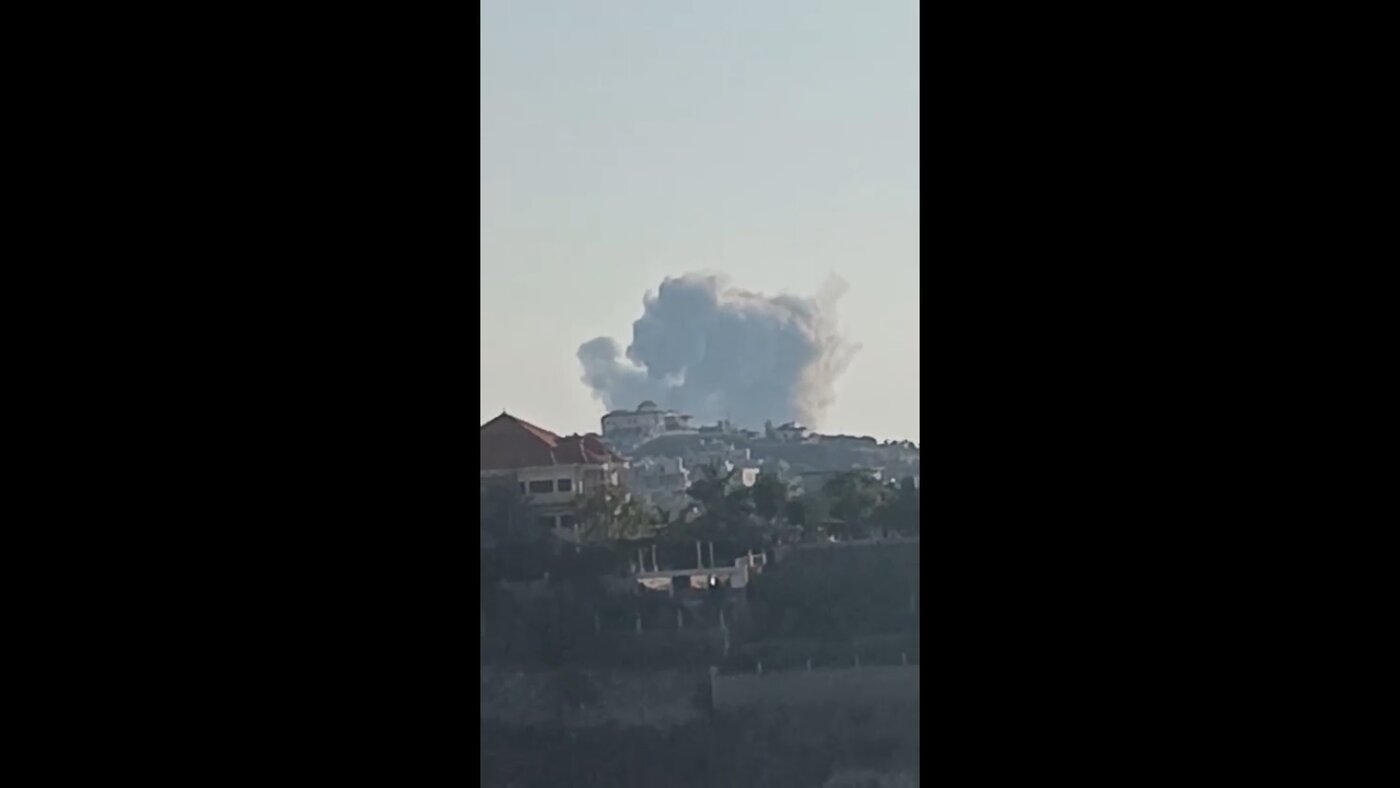 لبنان توسط جنگنده‌های اسرائیلی بمباران شد +ویدیو