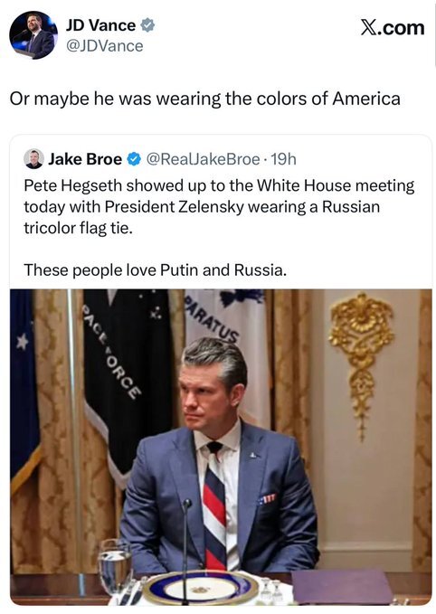 کراوات روسی وزیر دفاع آمریکا جنجالی شد +عکس