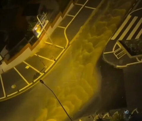 ببینید بارش شدید باران در استانبول ترکیه چه بلایی سر خیابان‌ها آورد