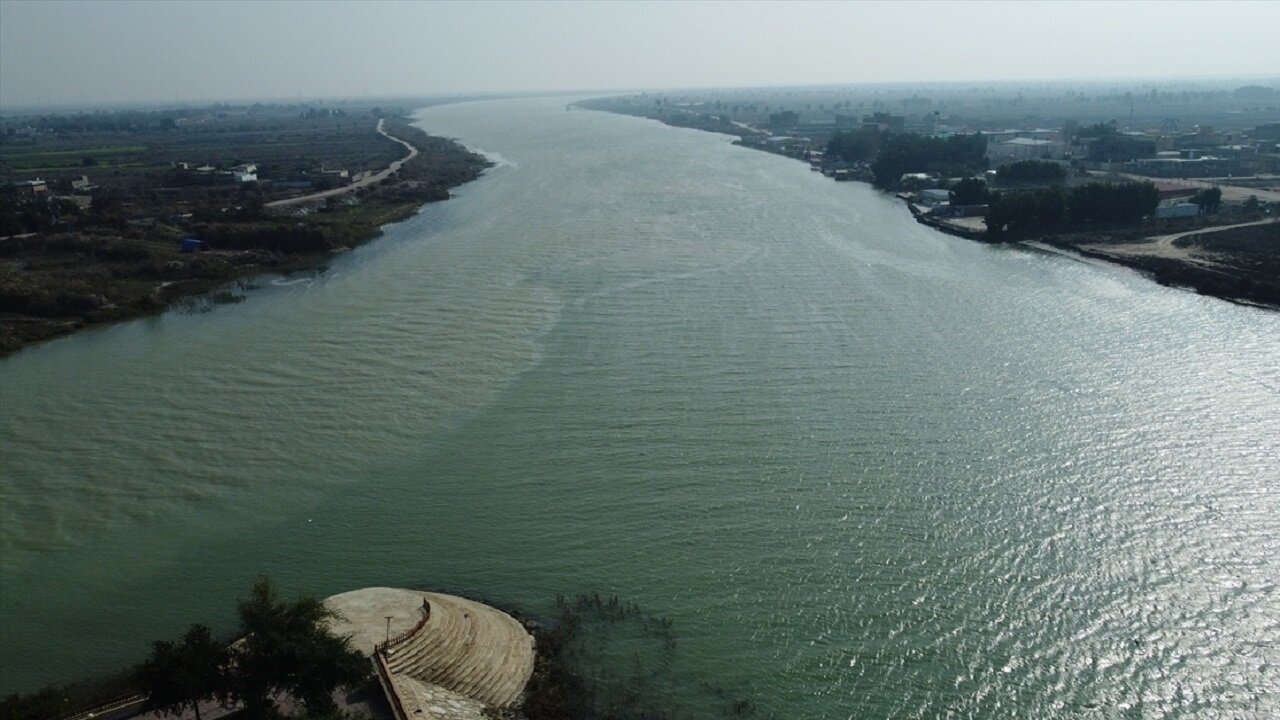 رود دجله در عراق خشک شد +ویدیو